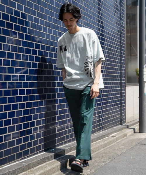 niko and...(ニコアンド)の「綿麻スリットフレアパンツ(スラックス・メンズ・グリーン/ネイビー・LARGE/MEDIUM)」の15枚目の写真