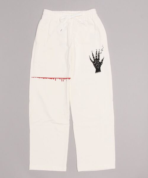 HYSTERIC GLAMOUR（ヒステリックグラマー）の「NIAGARA/STRONGER THAN YOURS BACK スウェットパンツ（スウェットパンツ・レディース・グレー/ブラック/ホワイト・FREE）」の6枚目の写真