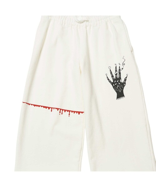 HYSTERIC GLAMOUR（ヒステリックグラマー）の「NIAGARA/STRONGER THAN YOURS BACK スウェットパンツ（スウェットパンツ・レディース・グレー/ブラック/ホワイト・FREE）」の5枚目の写真