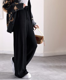 Java | 《JaVaジャバ コラボ》大人のラフ感。イージーフレアリブニットパンツ(その他パンツ)