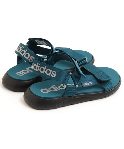 adidas（アディダス）の「/アディダス　CF SANDAL（サンダル・レディース・ブラック/グリーン/ネイビー・22.5/23.5/24.5）」の6枚目の写真