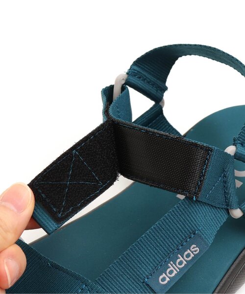 adidas（アディダス）の「/アディダス　CF SANDAL（サンダル・レディース・ブラック/グリーン/ネイビー・22.5/23.5/24.5）」の4枚目の写真