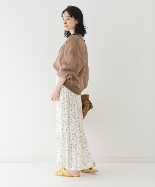 B.C STOCK（ベーセーストック）の「《追加》2wayリングドットシアーブルゾン（ブルゾン・レディース・ブラック/パープル/ベージュ系その他・FREE）」の8枚目の写真