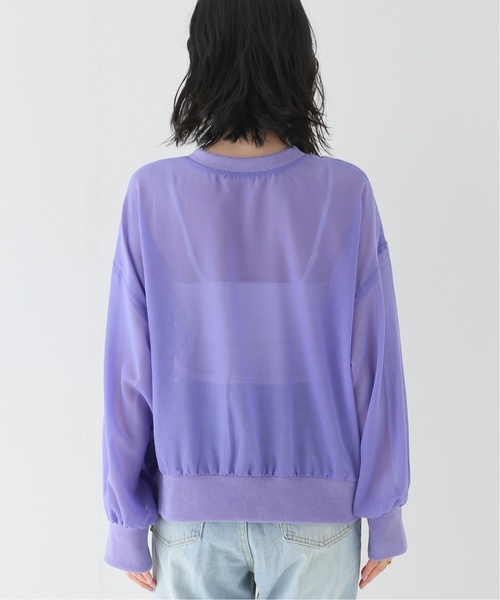 B.C STOCK（ベーセーストック）の「《追加》2wayリングドットシアーブルゾン（ブルゾン・レディース・ブラック/パープル/ベージュ系その他・FREE）」の14枚目の写真