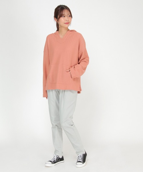 LBC(エルビーシー)の「※WEB限定※防寒美脚テーパードパンツ(その他パンツ・レディース・マスタード/ネイビー/ライトグレー/スカイブルー/ブラック・S/L/M)」の16枚目の写真