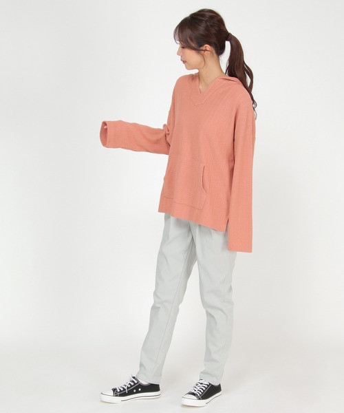 LBC(エルビーシー)の「※WEB限定※防寒美脚テーパードパンツ(その他パンツ・レディース・マスタード/ネイビー/ライトグレー/スカイブルー/ブラック・S/L/M)」の17枚目の写真