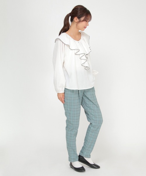 LBC(エルビーシー)の「※WEB限定※防寒美脚テーパードパンツ(その他パンツ・レディース・マスタード/ネイビー/ライトグレー/スカイブルー/ブラック・S/L/M)」の19枚目の写真