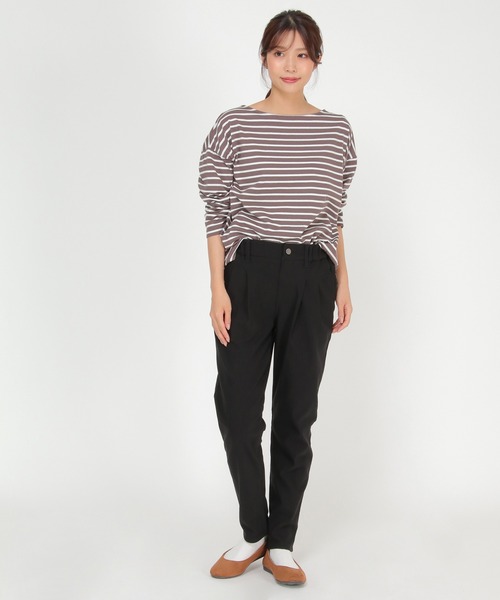 LBC(エルビーシー)の「※WEB限定※防寒美脚テーパードパンツ(その他パンツ・レディース・マスタード/ネイビー/ライトグレー/スカイブルー/ブラック・S/L/M)」の14枚目の写真