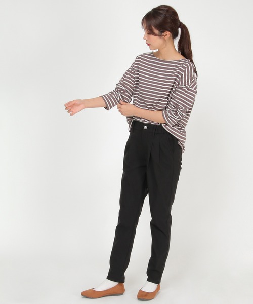LBC(エルビーシー)の「※WEB限定※防寒美脚テーパードパンツ(その他パンツ・レディース・マスタード/ネイビー/ライトグレー/スカイブルー/ブラック・S/L/M)」の15枚目の写真