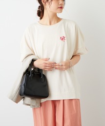 PUAL CE CIN | オーガニックコットンフロッキープリントTシャツ(Tシャツ/カットソー)