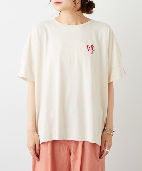 PUAL CE CIN（ピュアルセシン）の「オーガニックコットンフロッキープリントTシャツ（Tシャツ/カットソー・レディース・ナチュラル/グレイッシュベージュ・FREE）」の9枚目の写真