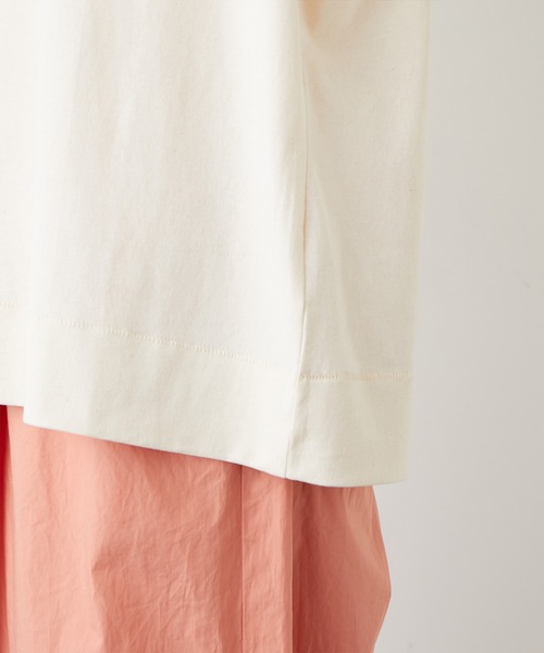 PUAL CE CIN（ピュアルセシン）の「オーガニックコットンフロッキープリントTシャツ（Tシャツ/カットソー・レディース・ナチュラル/グレイッシュベージュ・FREE）」の12枚目の写真