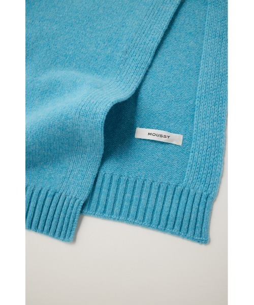 MOUSSY（マウジー）の「WOOL KNITTED ストール（マフラー・レディース・ライトグリーン/ピンク/ブラウン/ライトブルー・FREE）」の13枚目の写真