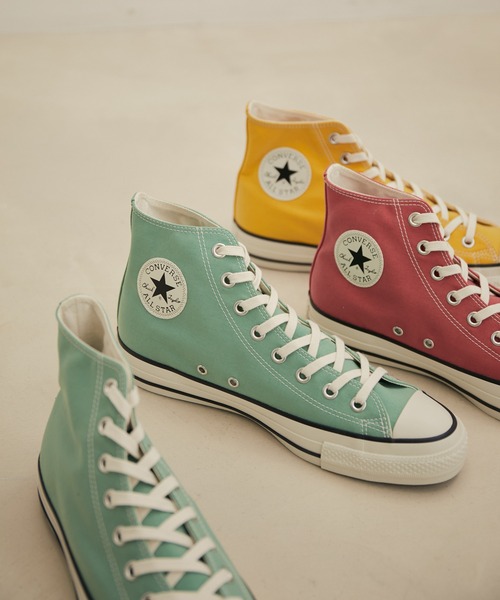 CONVERSE(コンバース)の「【WEB限定】【CONVERSE】ALL STAR Onibegie HI(スニーカー・レディース・イエロー/ブルー系その他4/ピンク系その他2・23.5cm/24.0cm)」の4枚目の写真