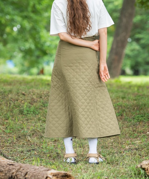 OUTDOOR PRODUCTS(アウトドアプロダクツ)の「【OUTDOOR PRODUCTS/アウトドアプロダクツ】キルティングフレアスカート 中綿キルト生地 防寒機能(スカート・レディース・ブラック/ベージュ/カーキ/アイボリー・MEDIUM)」の21枚目の写真