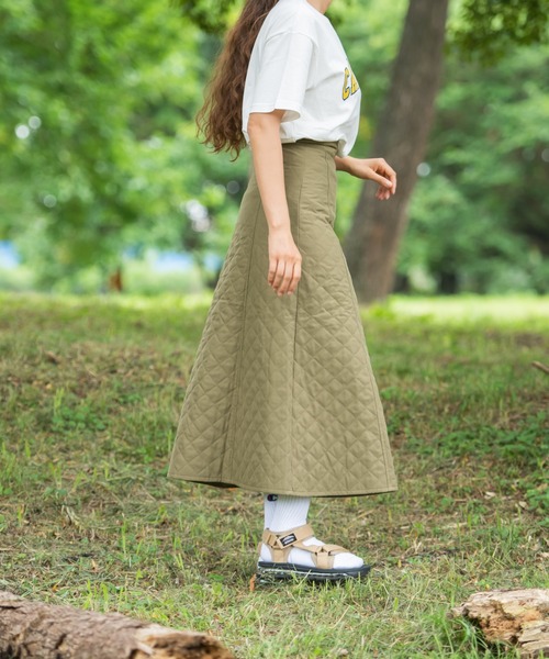 OUTDOOR PRODUCTS(アウトドアプロダクツ)の「【OUTDOOR PRODUCTS/アウトドアプロダクツ】キルティングフレアスカート 中綿キルト生地 防寒機能(スカート・レディース・ブラック/ベージュ/カーキ/アイボリー・MEDIUM)」の20枚目の写真