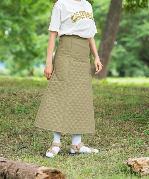 OUTDOOR PRODUCTS(アウトドアプロダクツ)の「【OUTDOOR PRODUCTS/アウトドアプロダクツ】キルティングフレアスカート 中綿キルト生地 防寒機能(スカート・レディース・ブラック/ベージュ/カーキ/アイボリー・MEDIUM)」の19枚目の写真