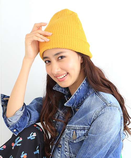 B:MING by BEAMS(ビーミングバイビームス)の「<VERY 5月号掲載>ビーミング by ビームス / コットンアクリル ワッチキャップ(ニットキャップ/ビーニー・レディース・ホワイト/グレー/ブラック/イエロー・ONE SIZE)」の1枚目の写真