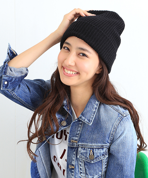 B:MING by BEAMS(ビーミングバイビームス)の「<VERY 5月号掲載>ビーミング by ビームス / コットンアクリル ワッチキャップ(ニットキャップ/ビーニー・レディース・ホワイト/グレー/ブラック/イエロー・ONE SIZE)」の3枚目の写真
