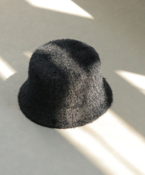 ikka（イッカ）の「シャギーバケットハット（ハット・レディース・ブラック/ベージュ・FREE）」の2枚目の写真