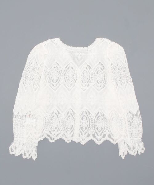 Clice de Paris（クリシェドゥパリス）の「ESレースカーデ（カーディガン/ボレロ・レディース・オフホワイト/ベージュ・ONESIZE）」の6枚目の写真