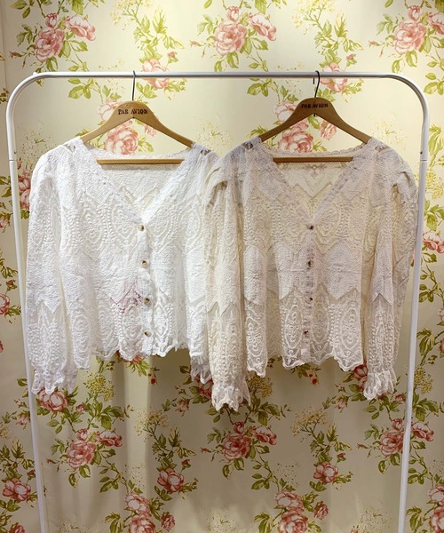Clice de Paris（クリシェドゥパリス）の「ESレースカーデ（カーディガン/ボレロ・レディース・オフホワイト/ベージュ・ONESIZE）」の9枚目の写真