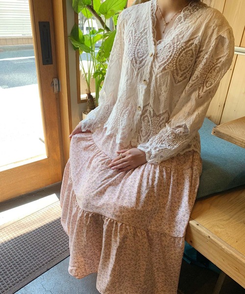 Clice de Paris（クリシェドゥパリス）の「ESレースカーデ（カーディガン/ボレロ・レディース・オフホワイト/ベージュ・ONESIZE）」の5枚目の写真