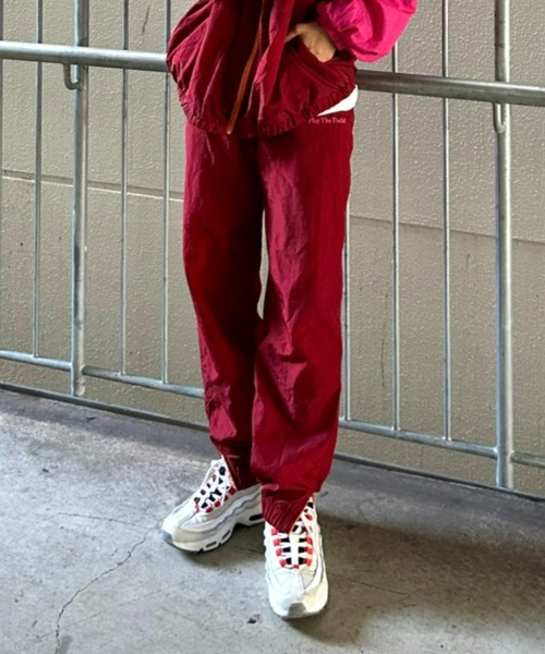 RODEO CROWNS WIDE BOWL（ロデオクラウンズワイドボウル）の「Field nylon pants（その他パンツ・レディース・ターコイズブルー/スモークピンク・FREE）」の2枚目の写真