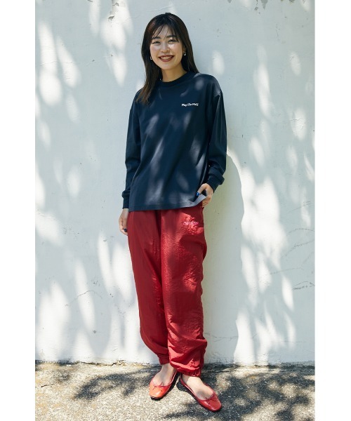 RODEO CROWNS WIDE BOWL（ロデオクラウンズワイドボウル）の「Field nylon pants（その他パンツ・レディース・ターコイズブルー/スモークピンク・FREE）」の6枚目の写真