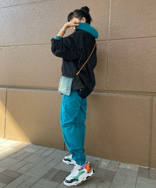 RODEO CROWNS WIDE BOWL（ロデオクラウンズワイドボウル）の「Field nylon pants（その他パンツ・レディース・ターコイズブルー/スモークピンク・FREE）」の22枚目の写真