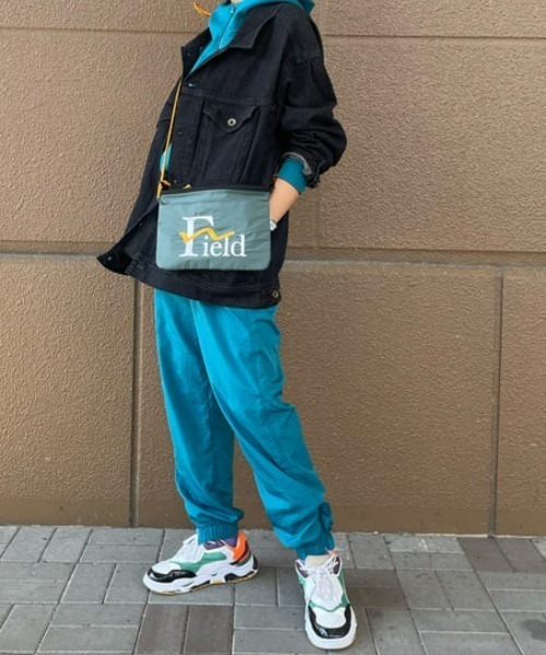 RODEO CROWNS WIDE BOWL（ロデオクラウンズワイドボウル）の「Field nylon pants（その他パンツ・レディース・ターコイズブルー/スモークピンク・FREE）」の21枚目の写真