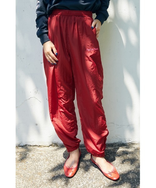 RODEO CROWNS WIDE BOWL（ロデオクラウンズワイドボウル）の「Field nylon pants（その他パンツ・レディース・ターコイズブルー/スモークピンク・FREE）」の5枚目の写真