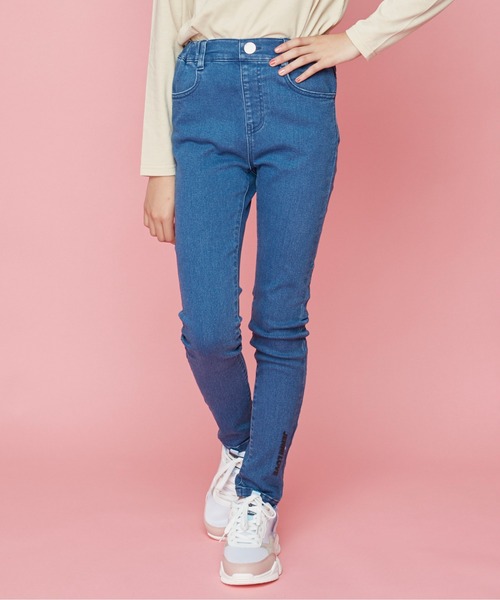 JENNI love（ジェニィラブ）の「美脚ウルトラストレッチデニレギ（その他パンツ・キッズ・ネイビー/ブルー・150cm/140cm/130cm/160cm）」の2枚目の写真