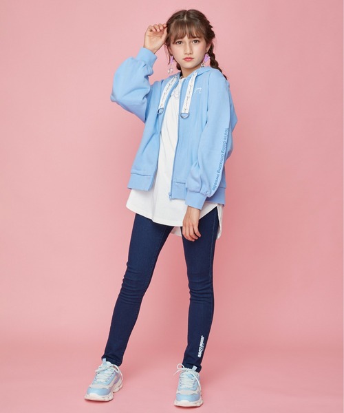 JENNI love（ジェニィラブ）の「美脚ウルトラストレッチデニレギ（その他パンツ・キッズ・ネイビー/ブルー・150cm/140cm/130cm/160cm）」の3枚目の写真