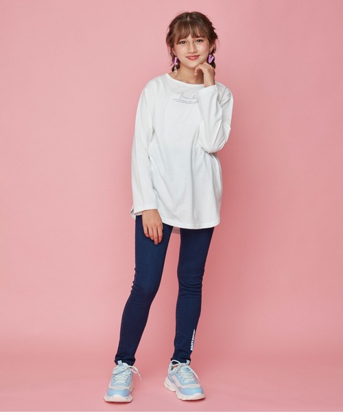 JENNI love（ジェニィラブ）の「美脚ウルトラストレッチデニレギ（その他パンツ・キッズ・ネイビー/ブルー・150cm/140cm/130cm/160cm）」の7枚目の写真