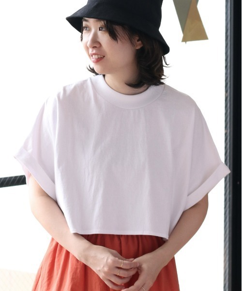 cepo(セポ)の「タンタケ ショートTシャツ(Tシャツ/カットソー・レディース・グリーン/オフホワイト/ブラック・M)」の2枚目の写真