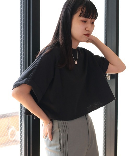 cepo(セポ)の「タンタケ ショートTシャツ(Tシャツ/カットソー・レディース・グリーン/オフホワイト/ブラック・M)」の3枚目の写真