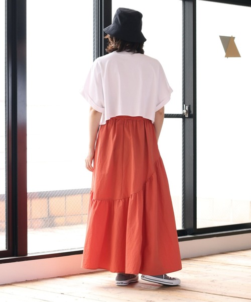 cepo(セポ)の「タンタケ ショートTシャツ(Tシャツ/カットソー・レディース・グリーン/オフホワイト/ブラック・M)」の6枚目の写真