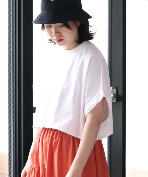 cepo(セポ)の「タンタケ ショートTシャツ(Tシャツ/カットソー・レディース・グリーン/オフホワイト/ブラック・M)」の12枚目の写真