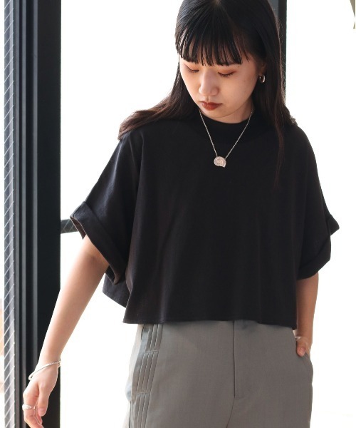 cepo(セポ)の「タンタケ ショートTシャツ(Tシャツ/カットソー・レディース・グリーン/オフホワイト/ブラック・M)」の13枚目の写真