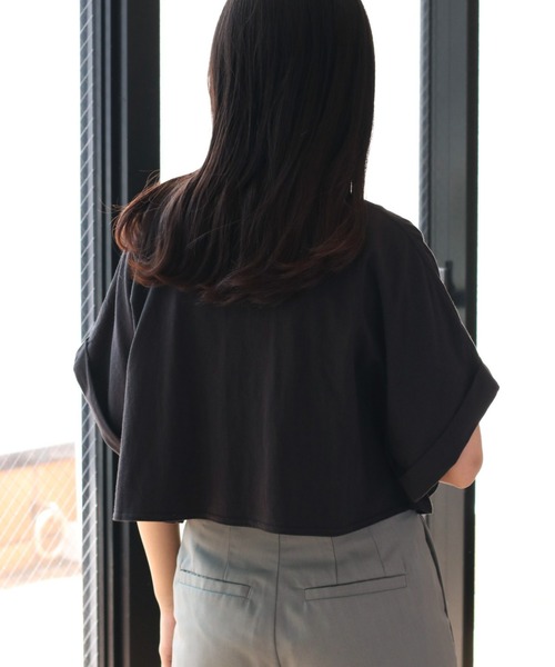 cepo(セポ)の「タンタケ ショートTシャツ(Tシャツ/カットソー・レディース・グリーン/オフホワイト/ブラック・M)」の5枚目の写真