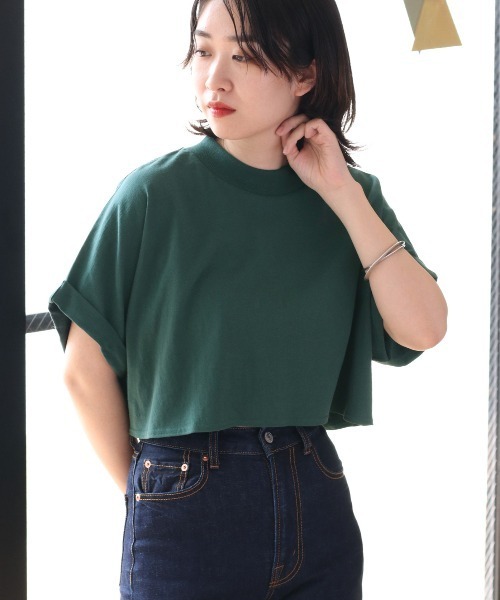 cepo(セポ)の「タンタケ ショートTシャツ(Tシャツ/カットソー・レディース・グリーン/オフホワイト/ブラック・M)」の20枚目の写真