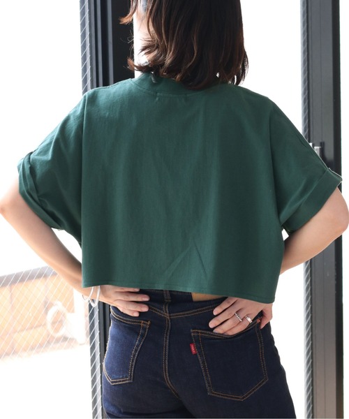 cepo(セポ)の「タンタケ ショートTシャツ(Tシャツ/カットソー・レディース・グリーン/オフホワイト/ブラック・M)」の21枚目の写真