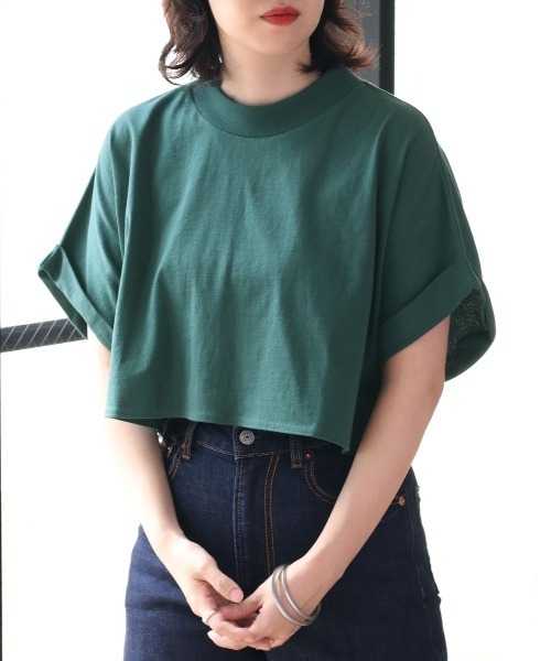 cepo(セポ)の「タンタケ ショートTシャツ(Tシャツ/カットソー・レディース・グリーン/オフホワイト/ブラック・M)」の22枚目の写真