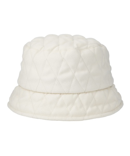 yield（イールド）の「【Lovable】Soft Skin Quilt Bucket Hat_BATT-27608（ハット・レディース・キャメル/グリーン/ブラック/アイボリー・FREE）」の2枚目の写真