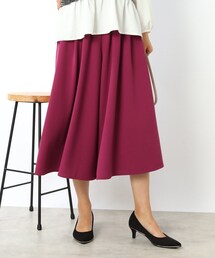 DRESKIP | 【上品なのにウエストゴムで楽ちん】ニットツイル　スカーチョ(その他パンツ)