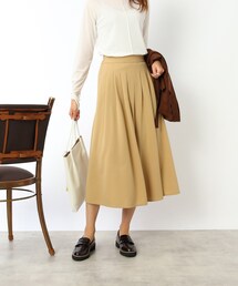 DRESKIP | 【上品なのにウエストゴムで楽ちん】ニットツイル　スカーチョ(その他パンツ)