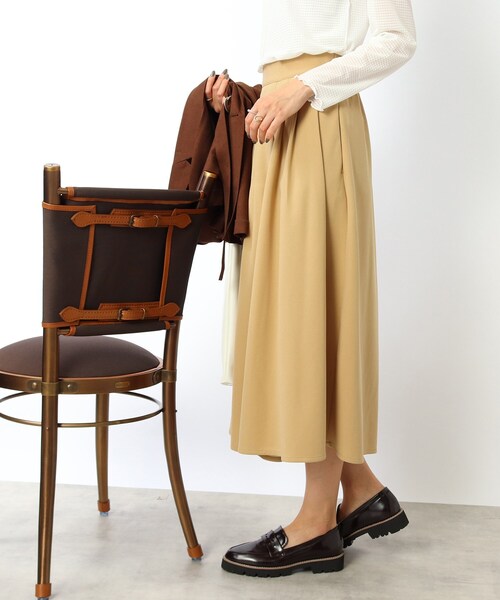 DRESKIP(ドレスキップ)の「◆【上品なのにウエストゴムで楽ちん】ニットツイル スカーチョ(その他パンツ・レディース・ブラック/グリーン/サンドベージュ/パープル系4・02/03/04)」の20枚目の写真