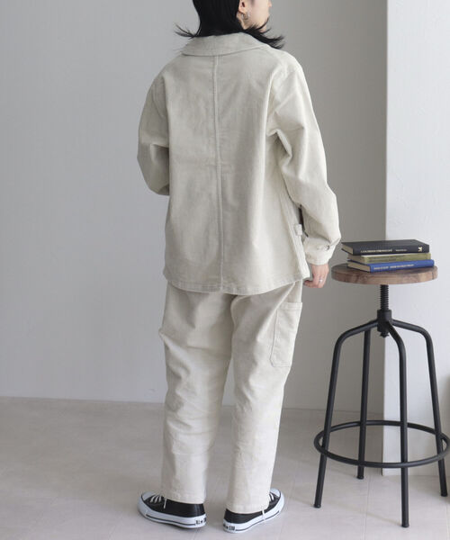 GEVACO（ゲバコ）の「【GEVACO/ゲバコ】コーデュロイ フレンチワークジャケット（カバーオール・レディース・ベージュ/アイボリー・38）」の13枚目の写真