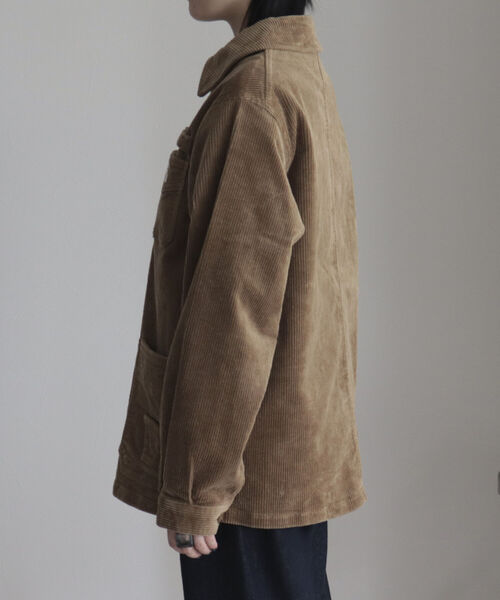 GEVACO（ゲバコ）の「【GEVACO/ゲバコ】コーデュロイ フレンチワークジャケット（カバーオール・レディース・ベージュ/アイボリー・38）」の9枚目の写真